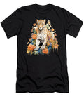 1 African Leopard Pastel Flowers Safari Watercolor Heidi Joyce T-Shirt