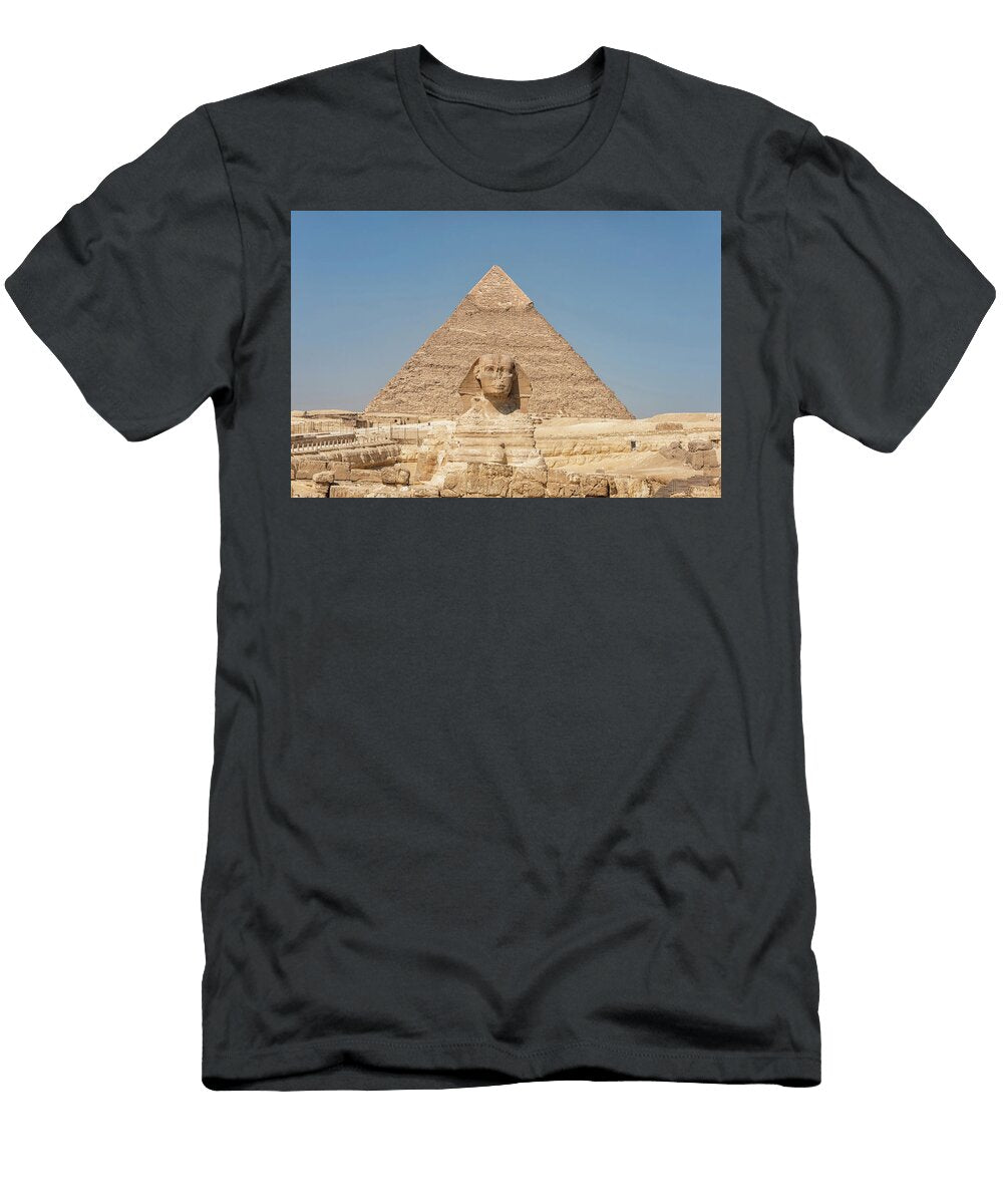 A Majestic View of the Great Sphinx Manjik Pictures T-Shirt