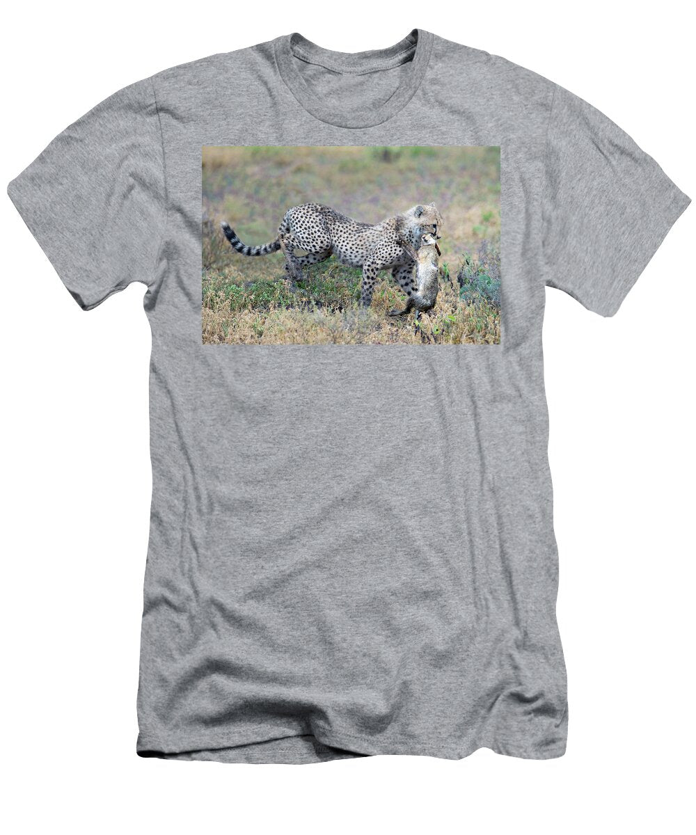 Cheetah Acinonyx Jubatus with African Animal Images T-Shirt