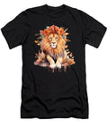 Lion Pastel Flowers Safari Watercolor Savannah Cat Heidi Joyce T-Shirt