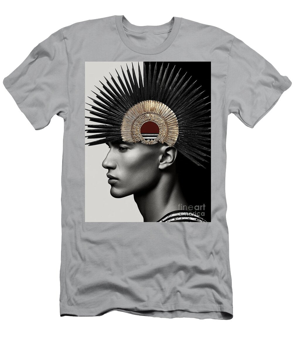 Sleek Profile with Radiant Headdress Franklyn Gregory T-Shirt