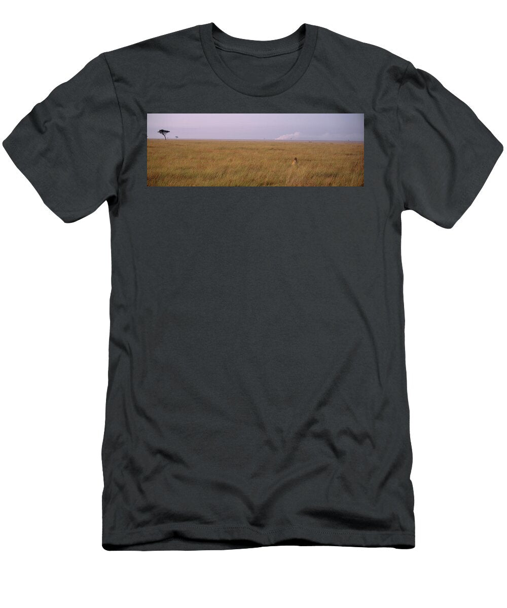 View of a Cheetah Camouflaged Animal Images T-Shirt