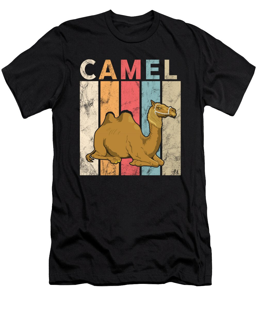 Vintage Retro Camel Backed Humps Desert Animals Wildlife Camelus Gifts Thomas Larch T-Shirt